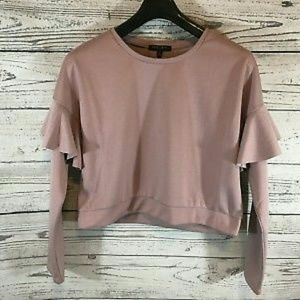 Romeo and Juliet couture cropped sweatshirt